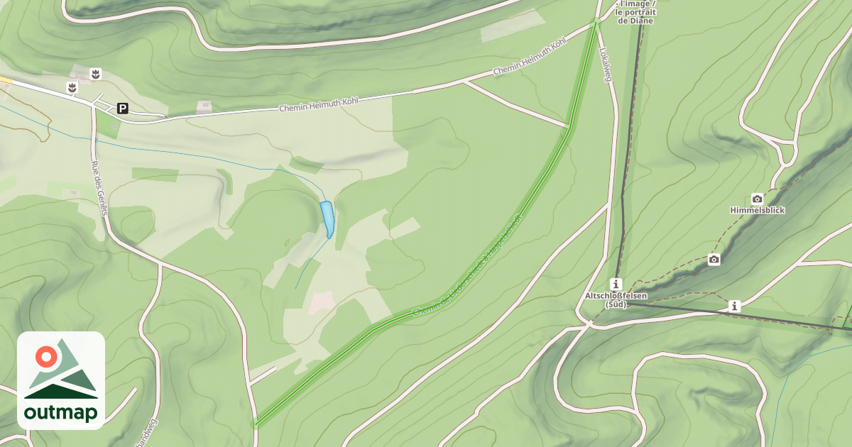 Map of Chemin de Liederschiedt à Haspelschiedt