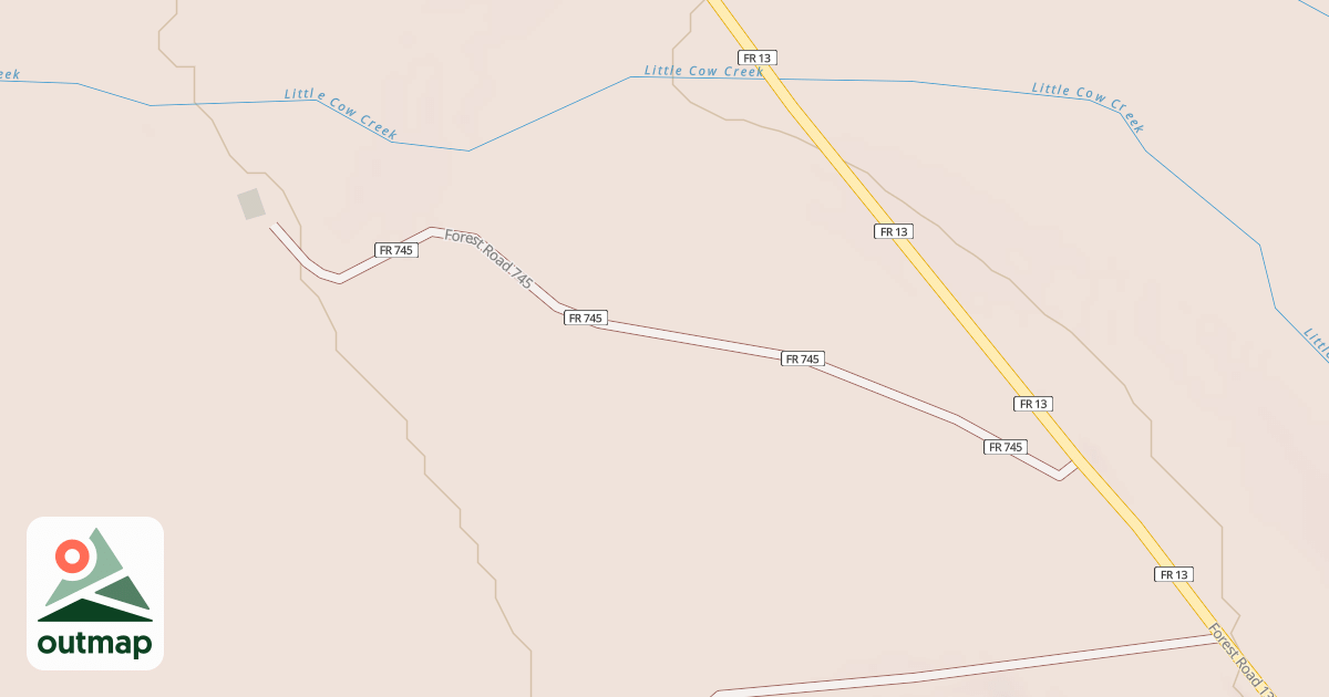 Map of USFS National Forest System Roads {68F79D2D-A558-4B78-A1D8-4BA49E316DBE}