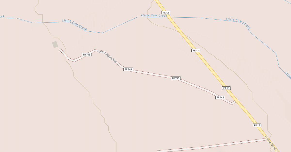 Map preview of USFS National Forest System Roads {68F79D2D-A558-4B78-A1D8-4BA49E316DBE}