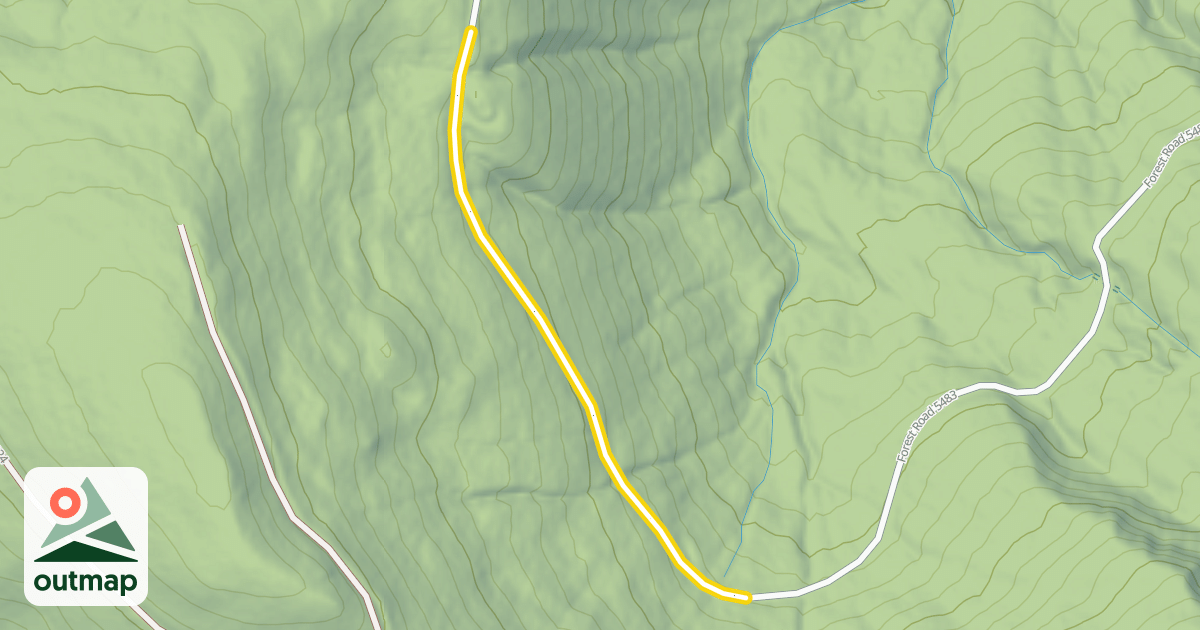 Map of Forest Road 5483