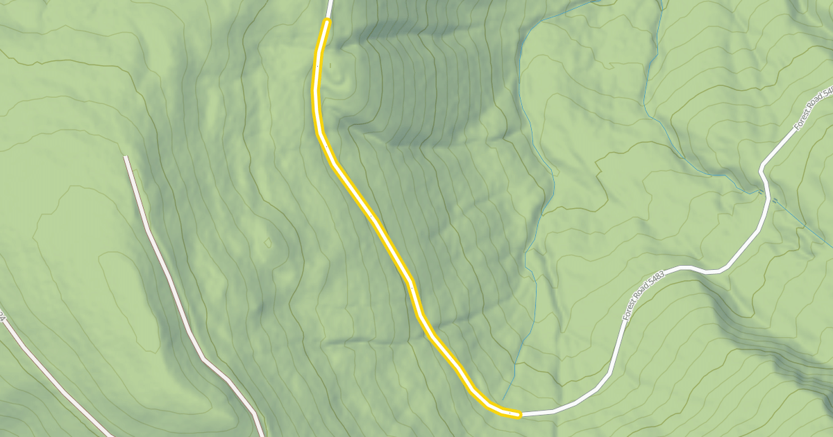 Map preview of Forest Road 5483