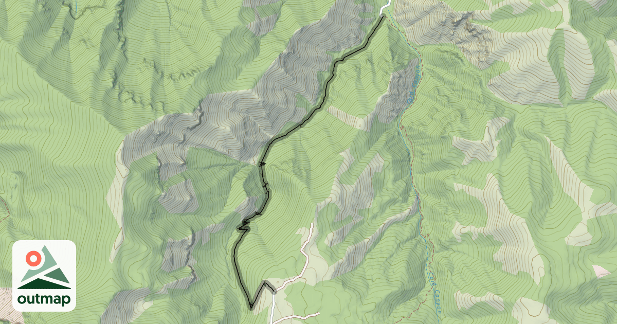 Map of Card Canyon West