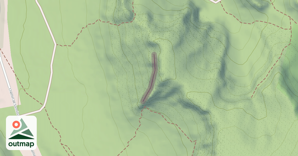 Map of Arête de l'Arénas