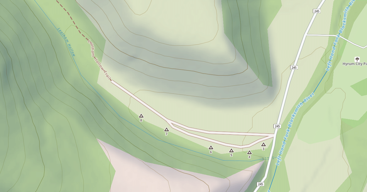 Map preview of LEATHAM HOLLOW