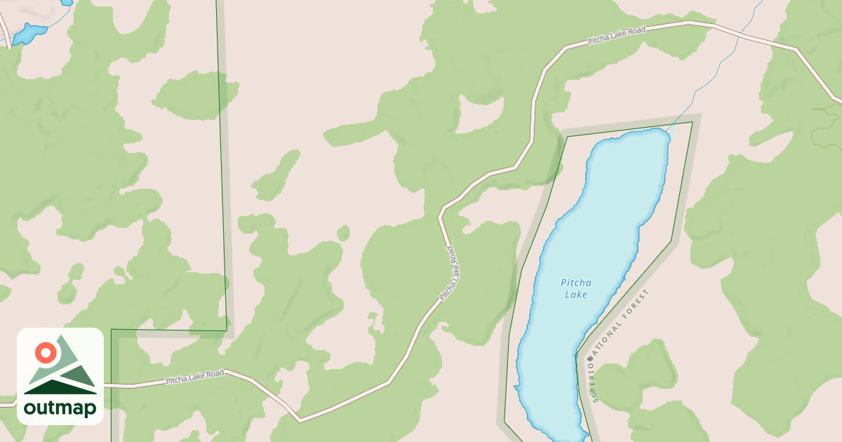 Map of Jackpot Lake