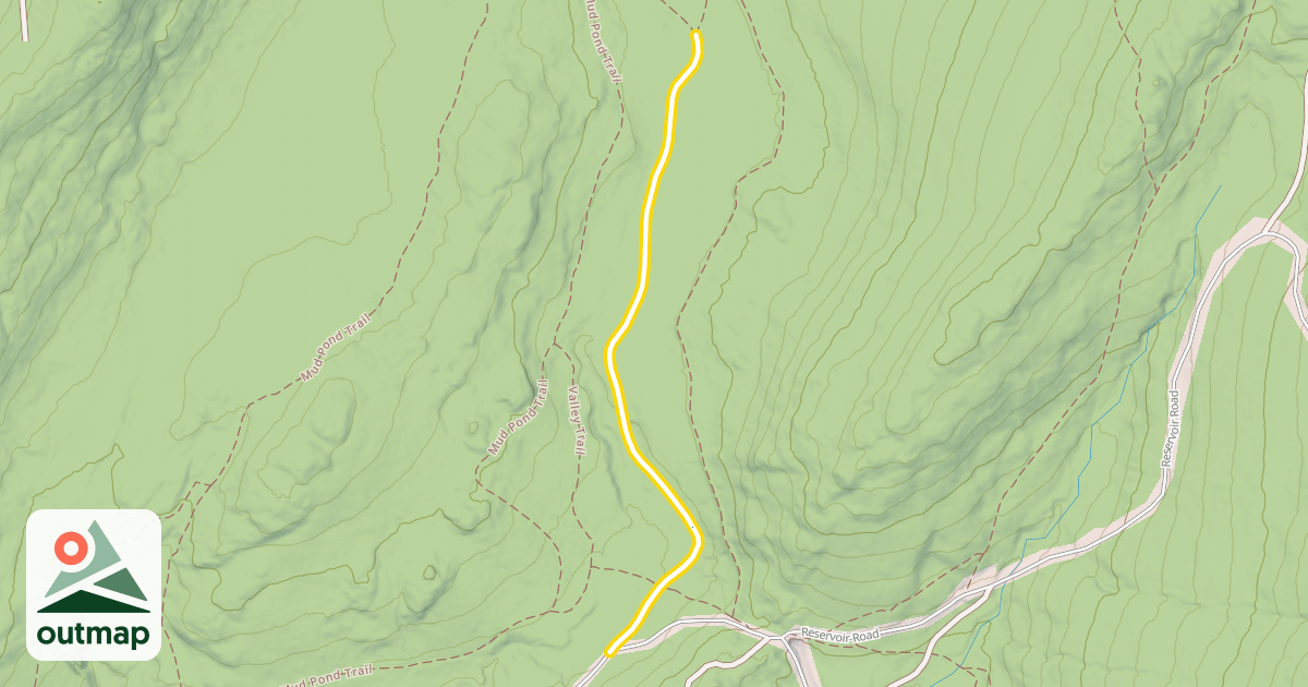 Map of Moose Pond Trail