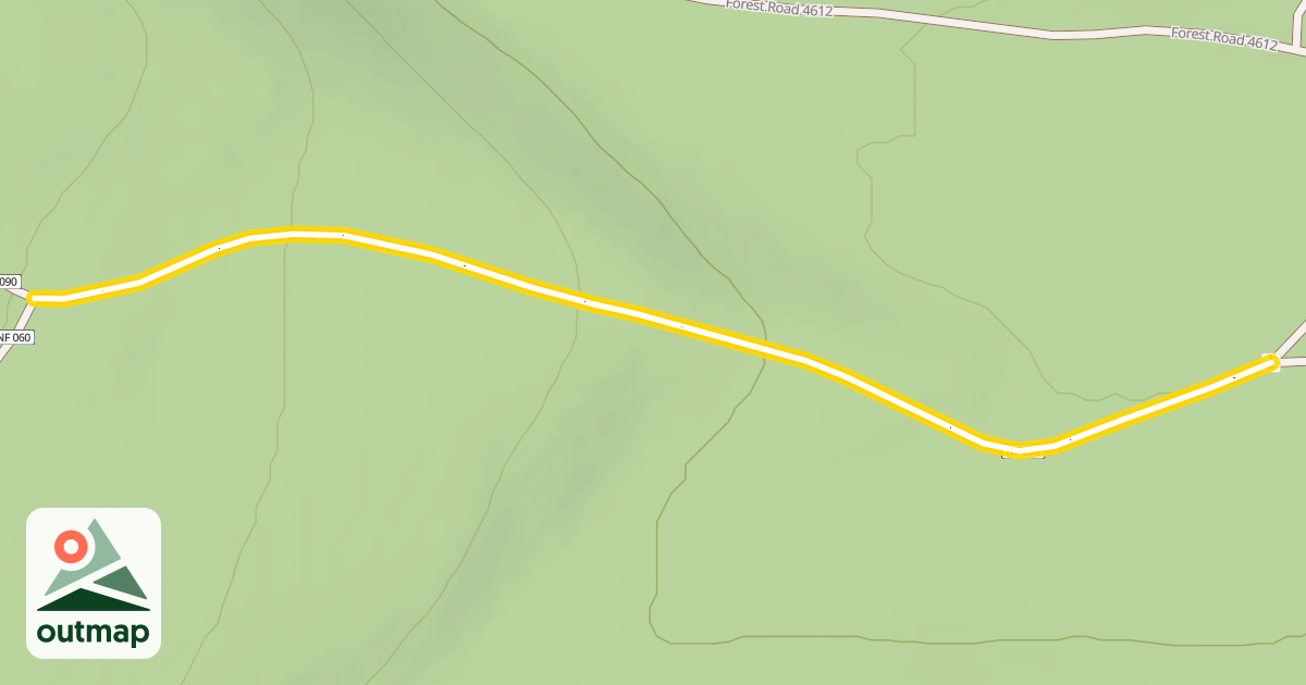 Map of Forest Road 4615-090