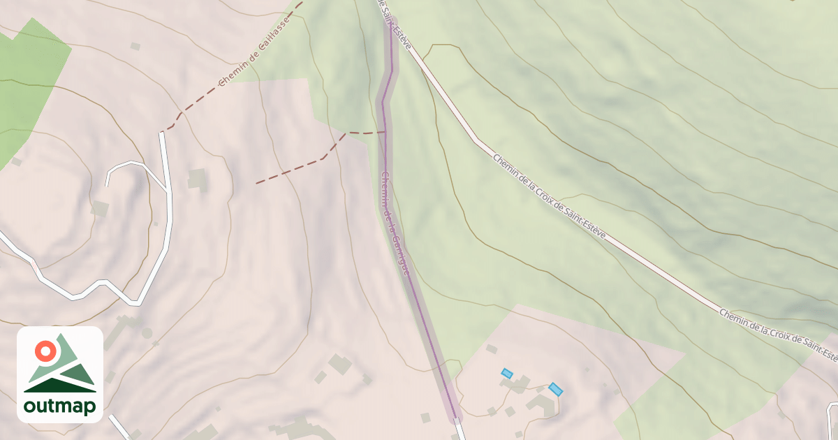 Map of Chemin de la Garrigue