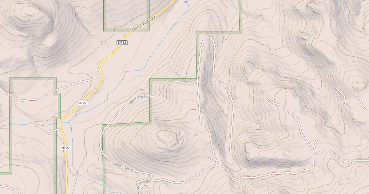 Map preview of USFS National Forest System Roads {EF063C11-49F8-42D9-8F9B-EC520DF8A27E}