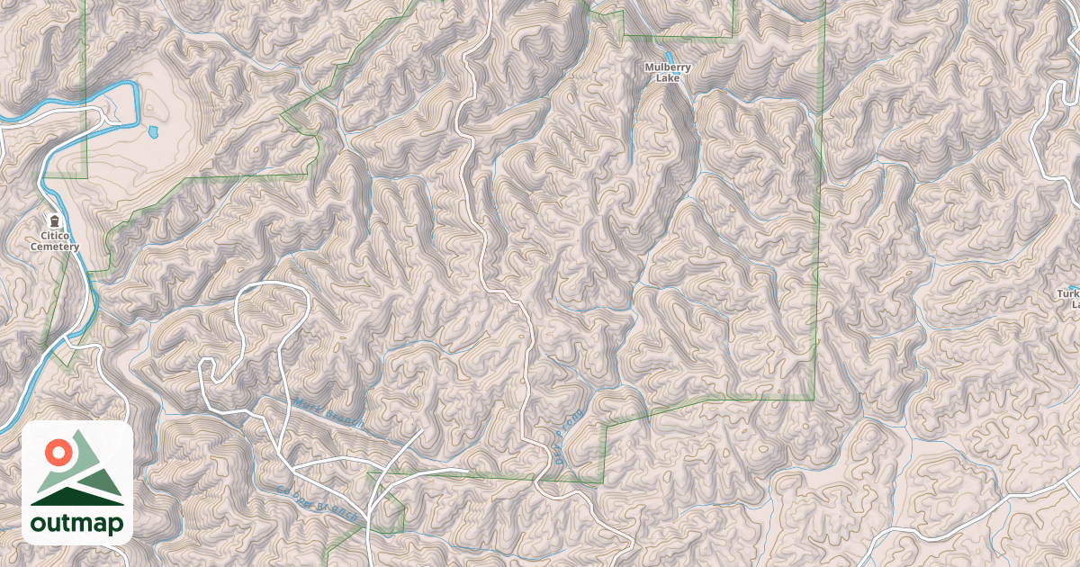 Map of PICTURE PINE KNOB