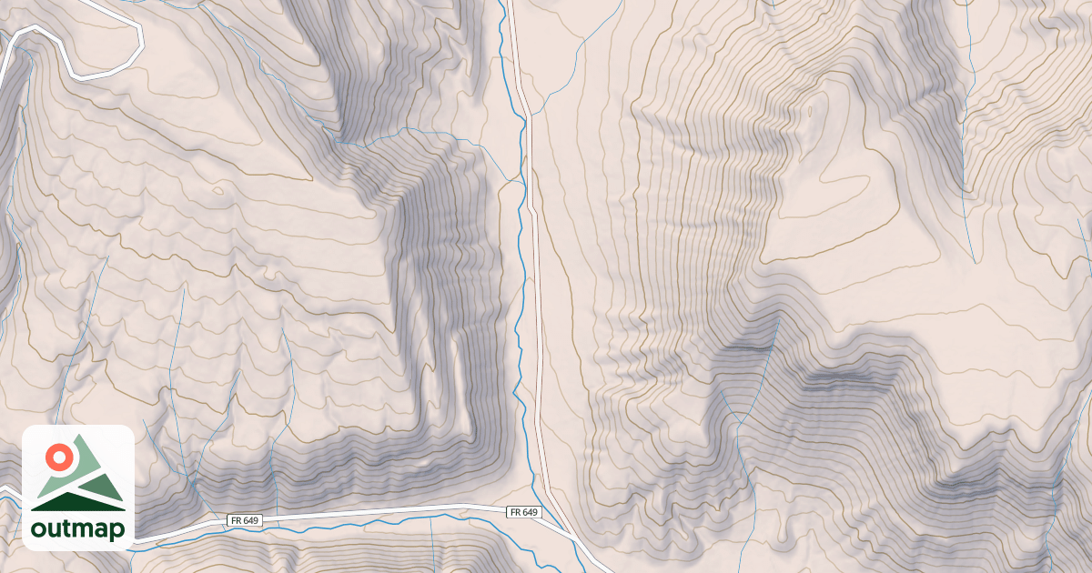 Map of BURNS CANYON A