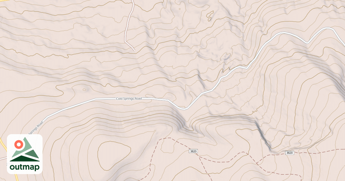Map of COLD SPRINGS