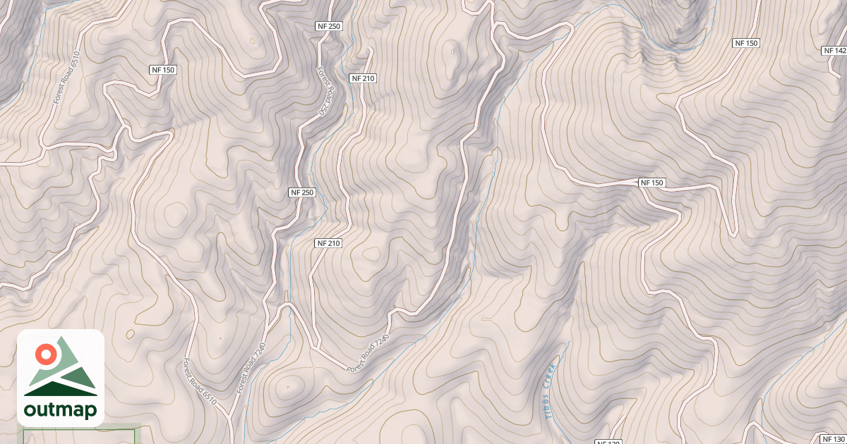 Map of USFS National Forest System Roads {41A2F250-FED1-4096-99CA-31D3D1694E7B}