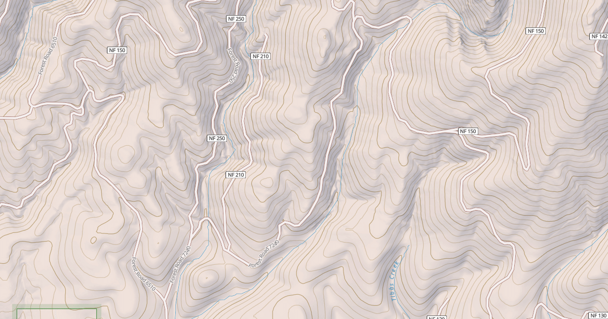 Map preview of USFS National Forest System Roads {41A2F250-FED1-4096-99CA-31D3D1694E7B}