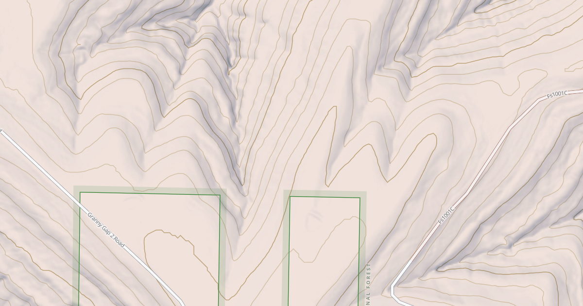 Map preview of USFS National Forest System Roads {20172724-62D5-4ED8-8BA0-435BC1727AF9}