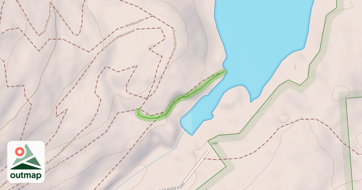 Map of Lake Path