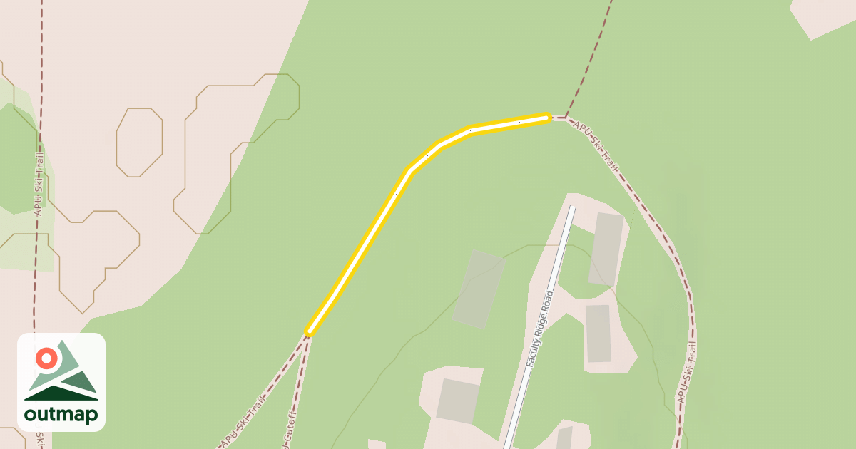 Map of APU Ski Trail