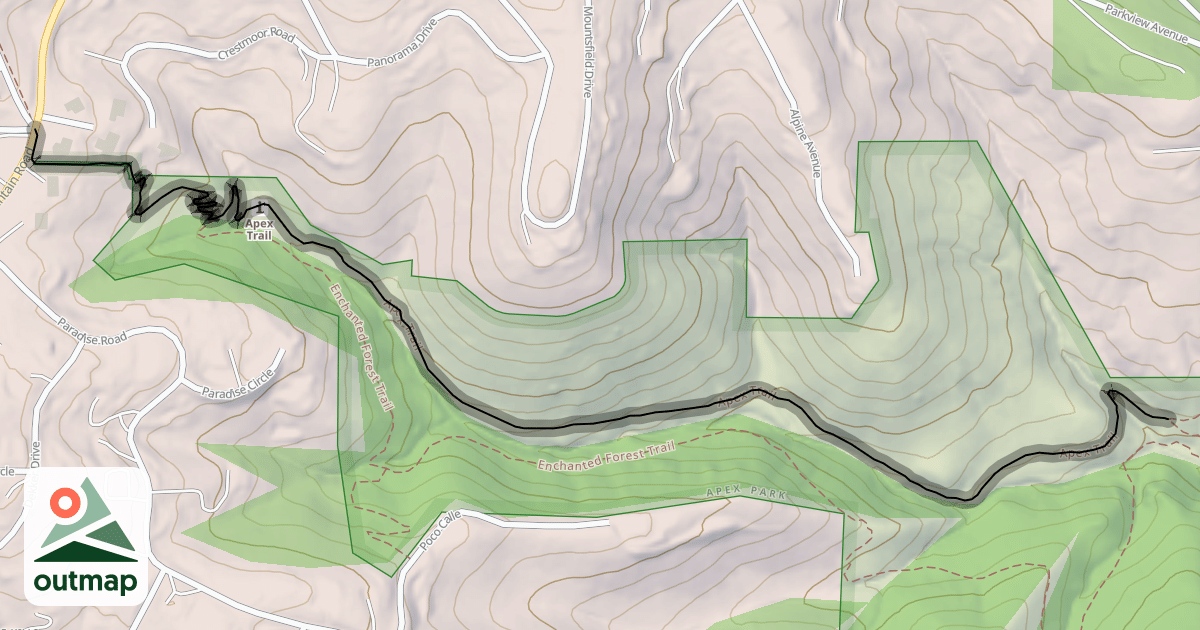 Map of Apex Trail