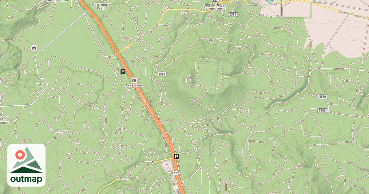 Map of A-Sawmill Cutoff Sm