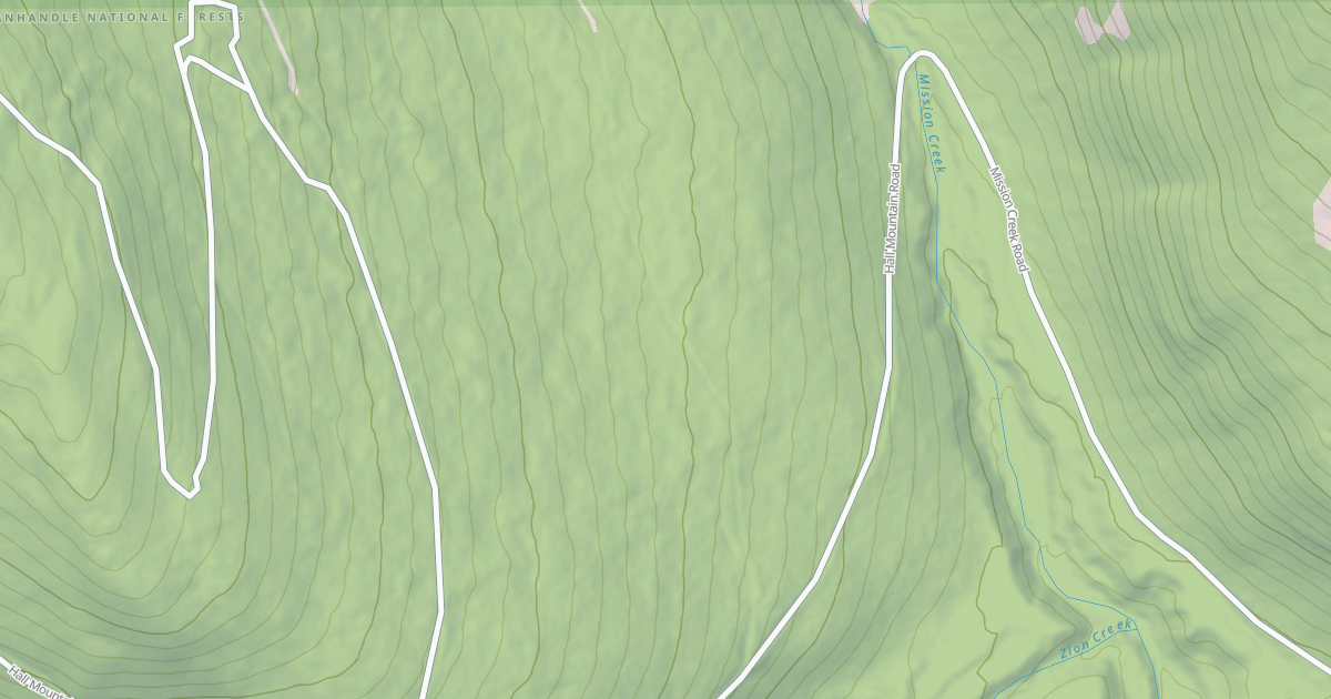 Map preview of HALL MOUNTAIN C