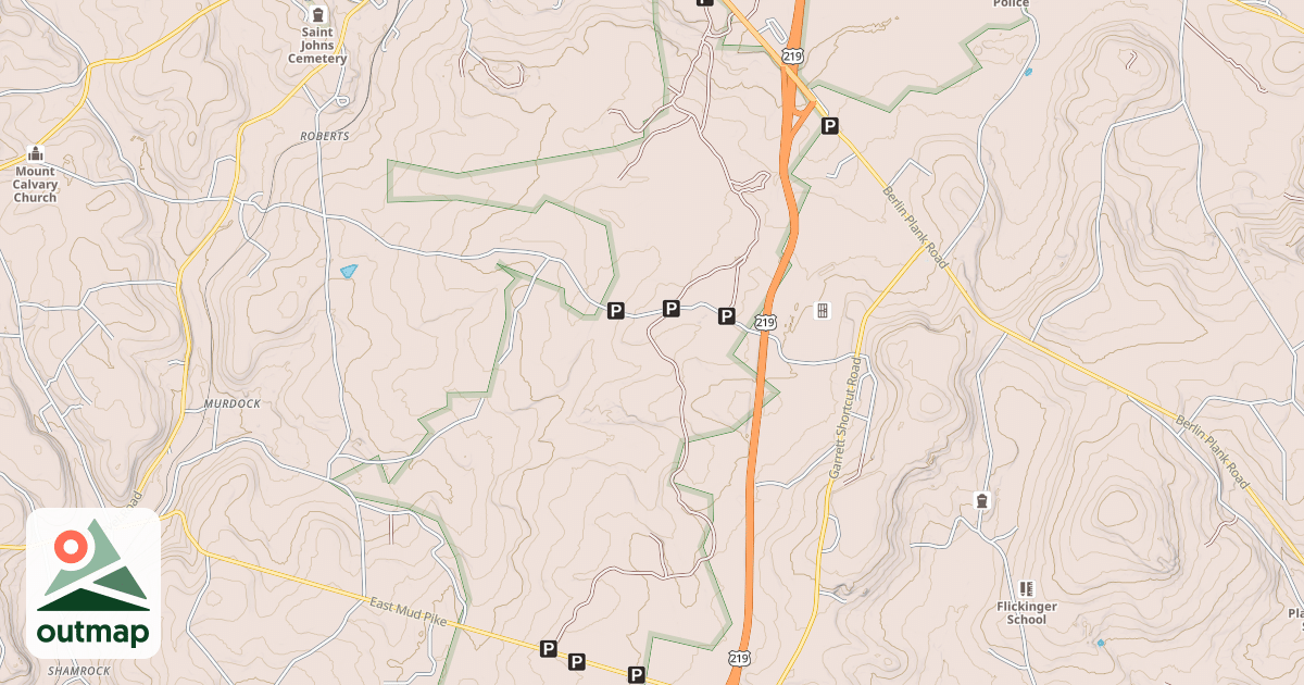 Map of Snowmobile Route