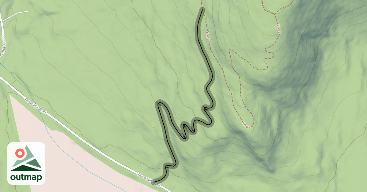 Map of Texas Hill Trail