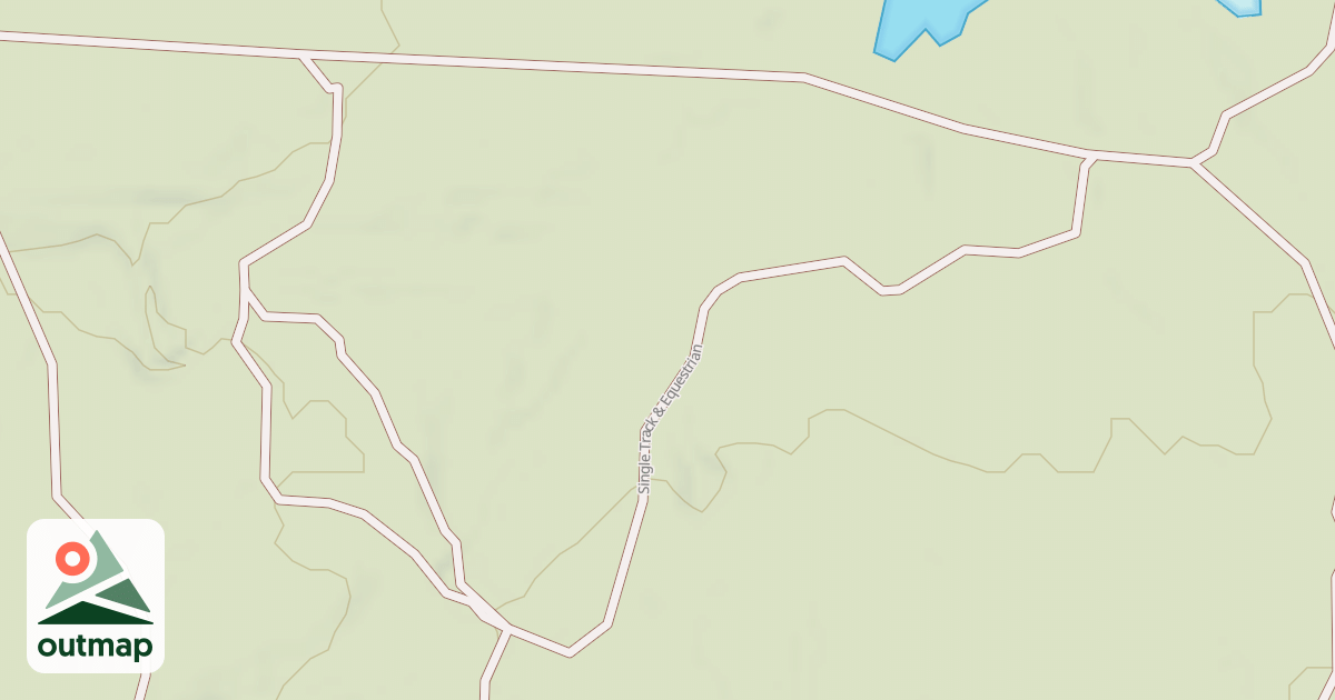 Map of Interlake State Recreation Area Trails