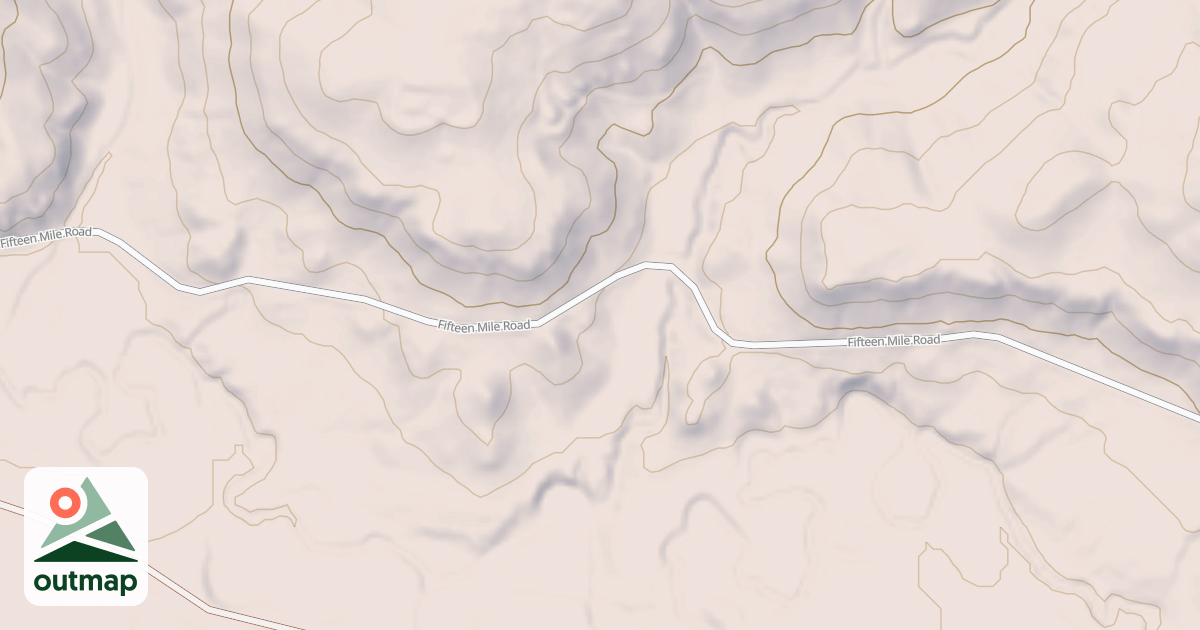 Map of FIFTEEN MILE