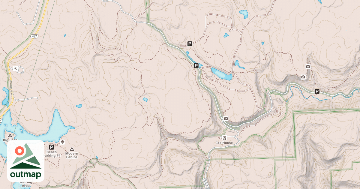 Map of Ricketts Glen State Park Trails