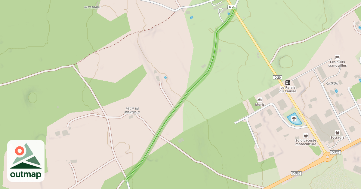 Map of Chemin de Carbonnier