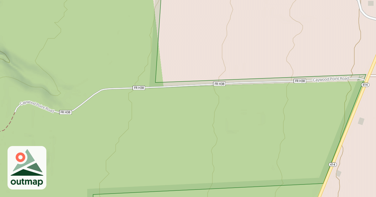 Map of CAYWOOD POINT ROAD in Seneca