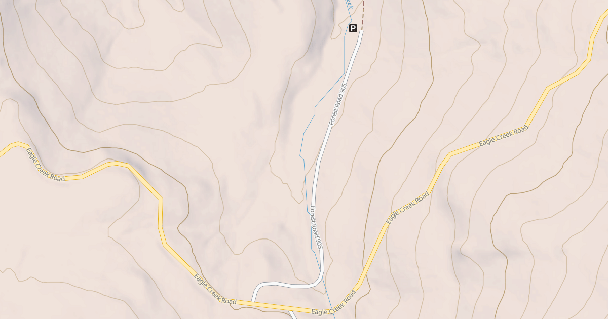 Map preview of USFS National Forest System Roads {6F5F9FDE-0180-4FD1-B917-43BCE8ACEE88}