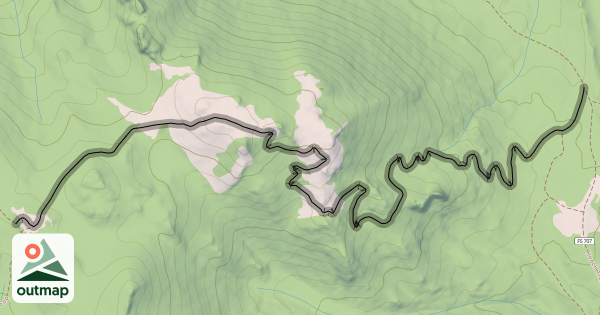 Map of Death Crotch Trail