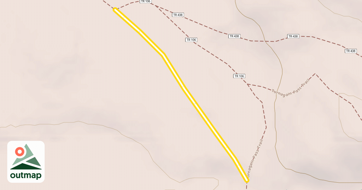 Map of Center Ridge Ski Trail