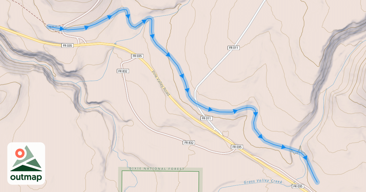 Map of Bull Run Trail