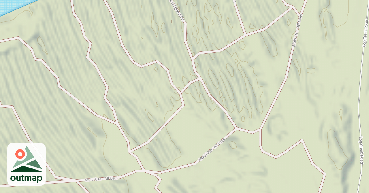Map of Interlake State Recreation Area Trails