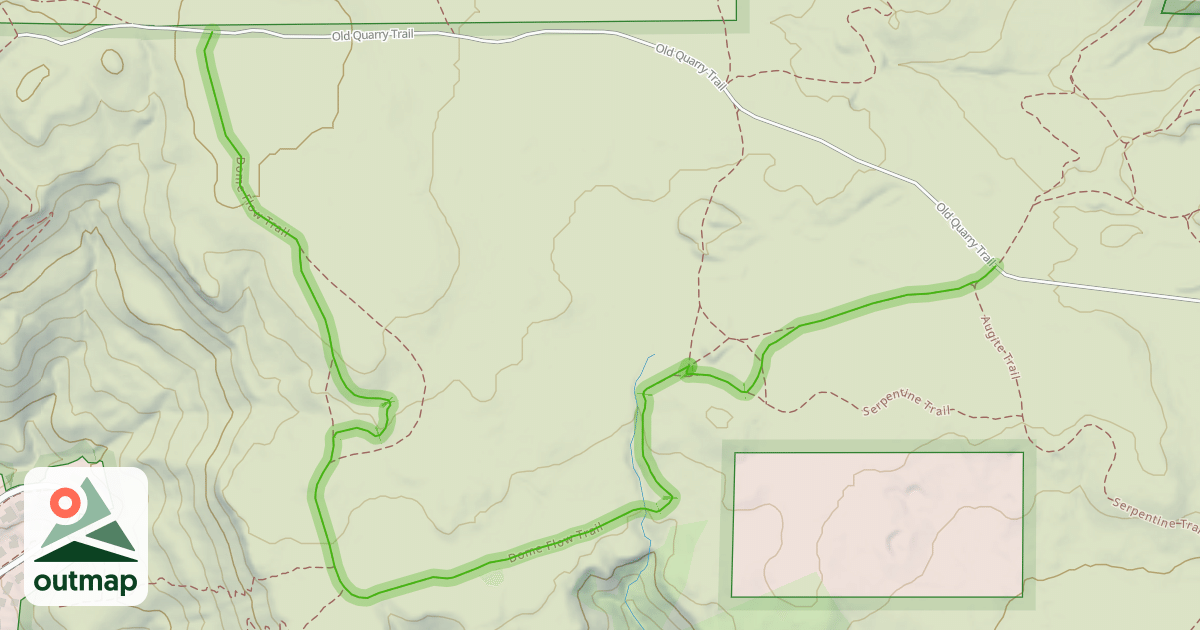 Map of Dome Flow Trail