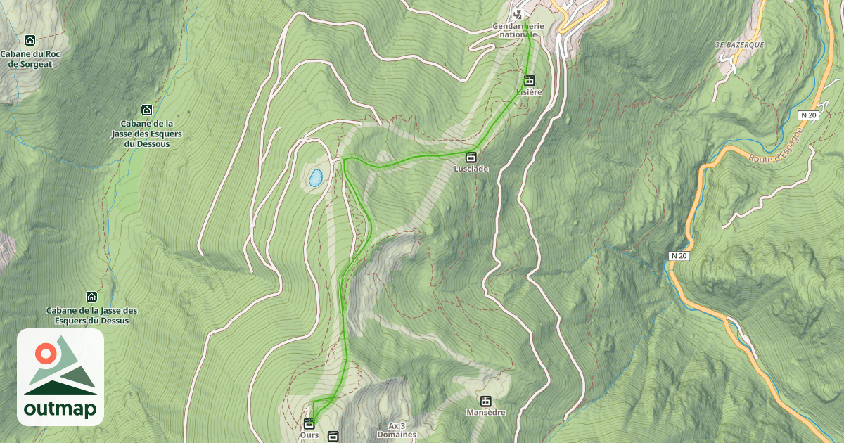 Map of Bonascre