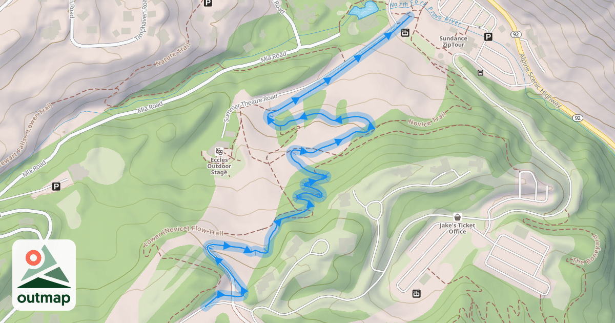 Map of Lower Lift Line