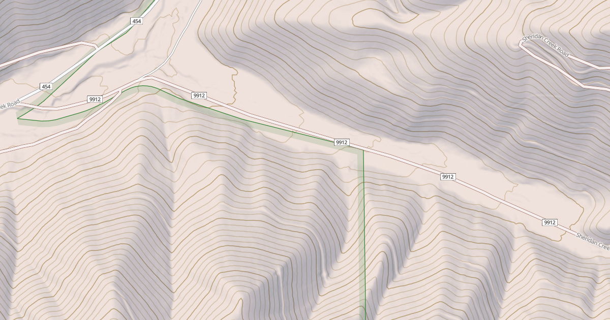 Map preview of SHERIDAN CREEK