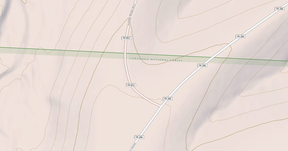 Map preview of TRIPP CANYON CUTOFF