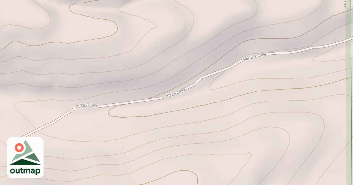 Map of SALT LICK CREEK