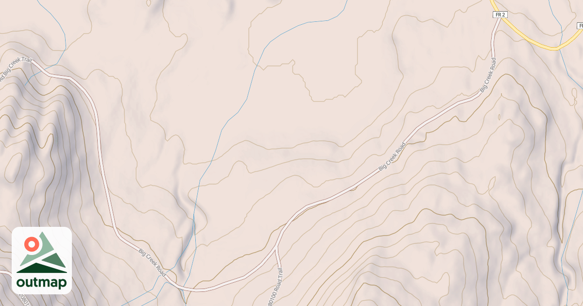 Map of BIG CREEK