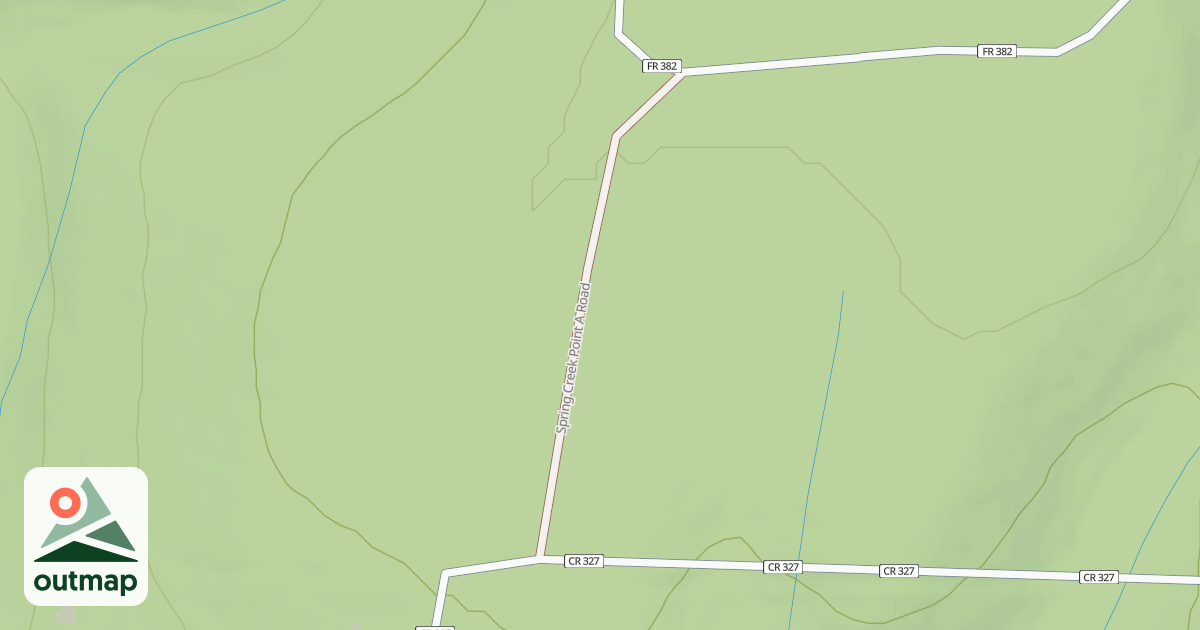 Map of SPRING CRK POINT A