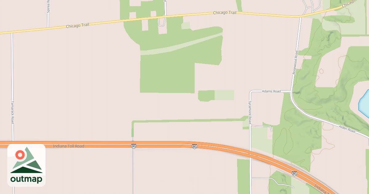 Map of Buffalo Run Snowmobile Trail