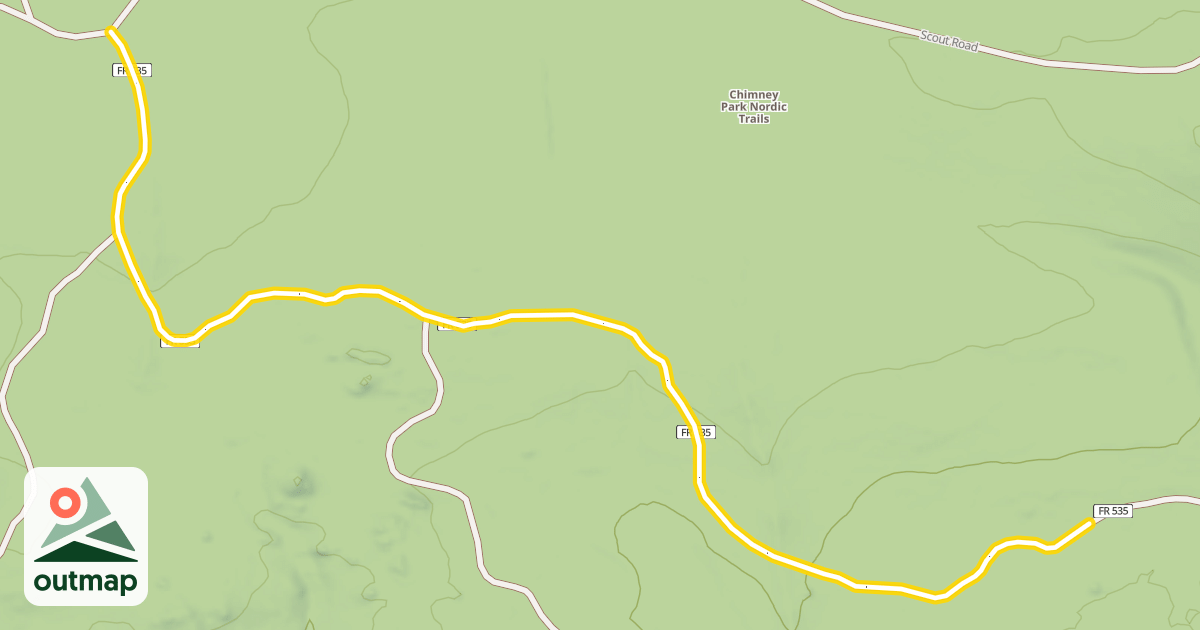 Map of Jelm Creek Road