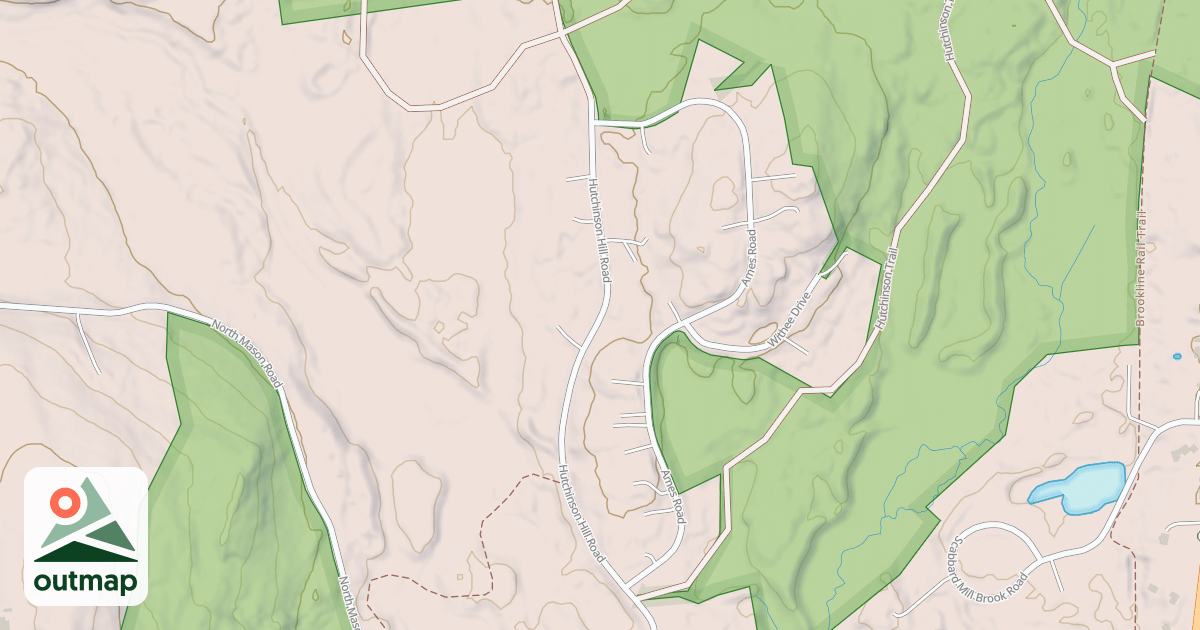 Map of Hutchinson Hill Rd