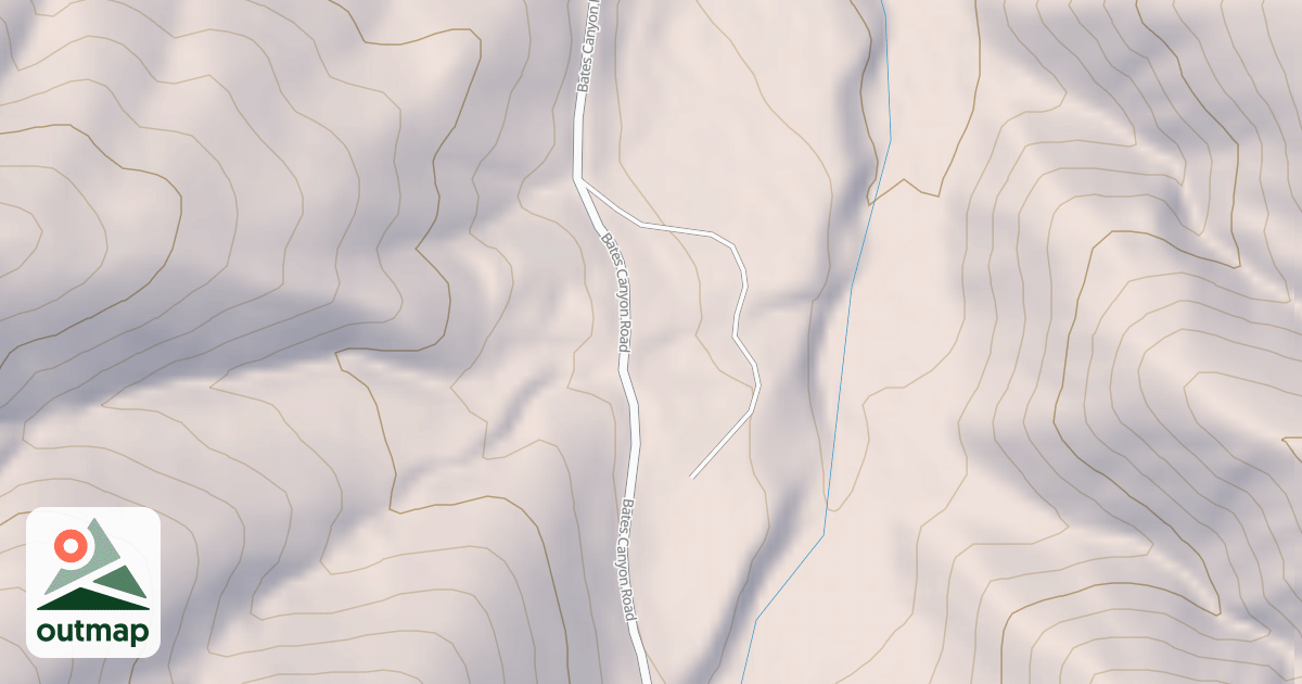 Map of BATES CYN. C.G.