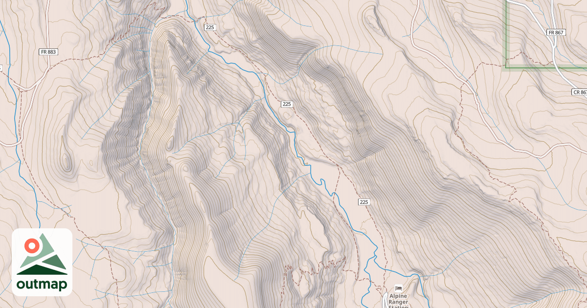 Map of Alpine