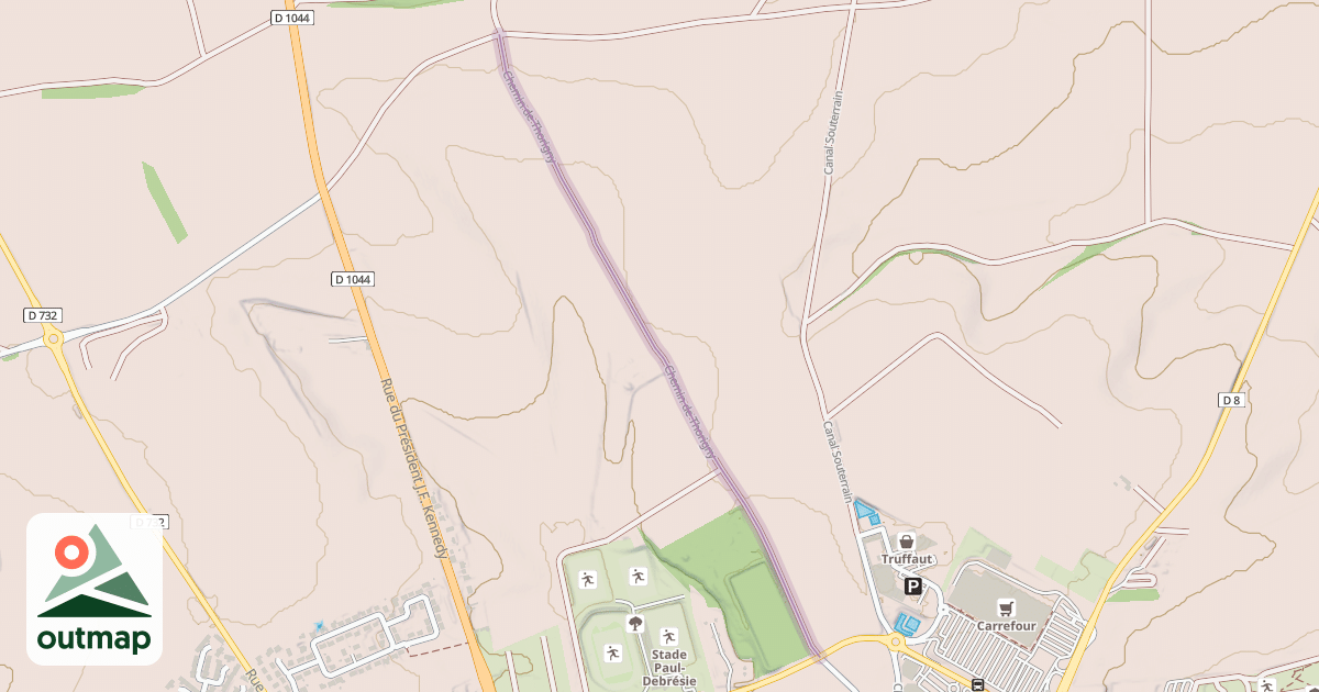 Map of Chemin de Thorigny